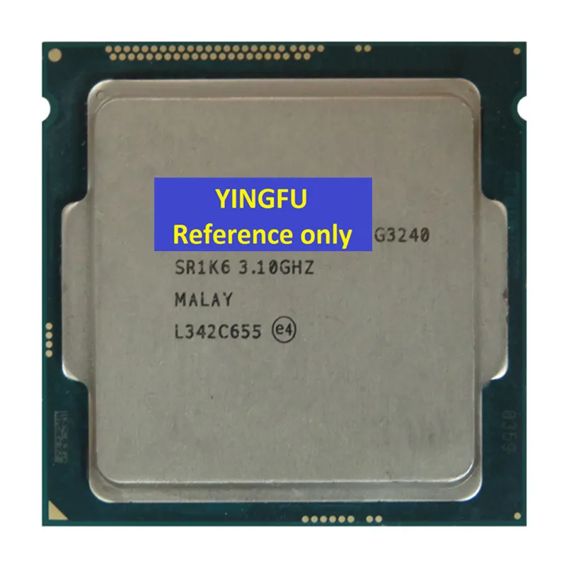 

CPU G3240 SR1K6 LGA1150 CPU Processor 3.1GHz Dual-Cores 3M cache 53W g3240 Tested 100% working