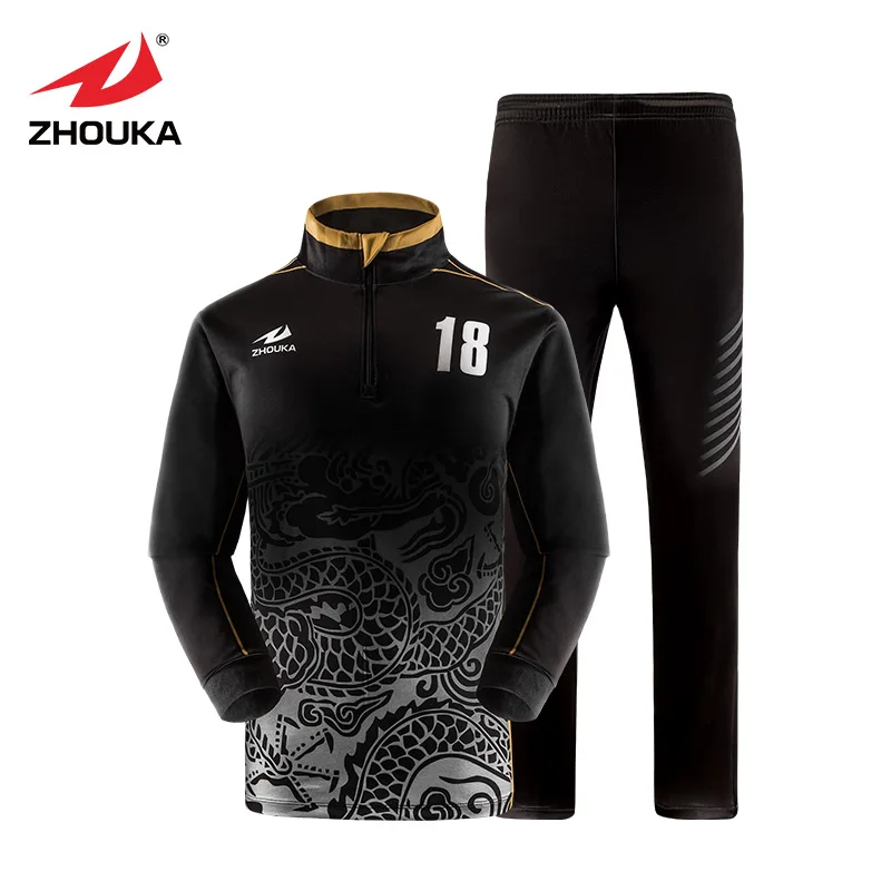 Custom mens soccer tracksuit football tracksuits set winter training