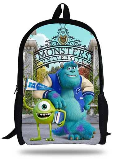 16-дюймовый шпилька для школьная сумка для мальчика Майк Вазовски сумка рюкзак с изображением университета Монстров Рюкзак Детские школьные сумки для мальчиков подростков Bolsa Infantil - Цвет: Армейский зеленый