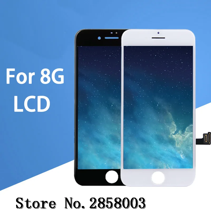 

3PCS For iPhone 8 LCD Screen Garde AAA Quality Pantalla Good 3D Touch Digitizer Display Assembly Replacement White black