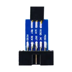 AVRISP USBASP STK500 10PIN отложным воротником 6Pin Адаптер Плиты Интерфейс конвертер Pinboard
