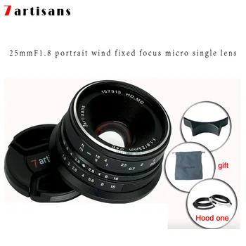 

7artisans 25mm f1.8 Prime Lens for E Mount Canon EOS-M Mout Micro 4/3 Cameras sony a6000 A7 A7II A7R canon lens