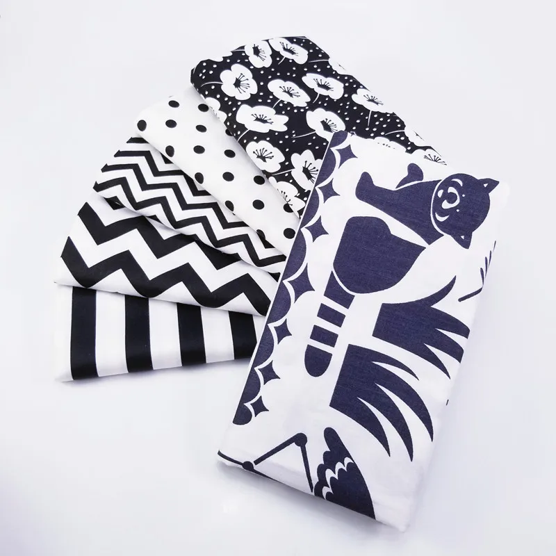 

Fat quarters Fabric Bundles stripe Series Twill Cotton Fabric for Home Textile Material Bed Sheet Soft Cloth Quilting Patchwork