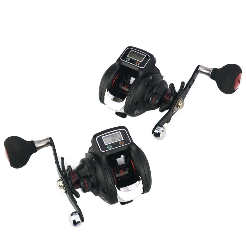 

Digital LED Display lure Bait casting Fishing Reel 14BB 6.3:1 Ratio Knob Metal Handle Baitcasting Reel 999m Fishing Line Control