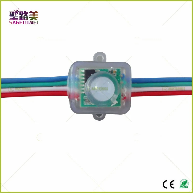 50pcs-12mm-WS2801-T1515-RGB-Full-Color-Diffused-Digital-LED-Pixel-2Module-String-IP68-Waterproof-Individually