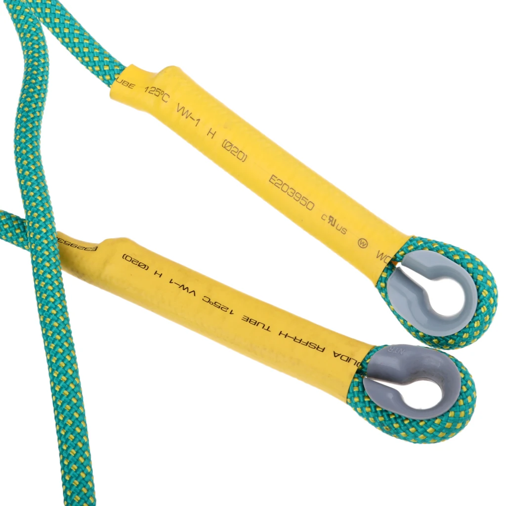 Perfeclan Safety Climbing Rope Cord for Tree Arborist Rappelling Rescue Escape Sling 10 m/33 ft 15KN Rock Climbing Rescue Rope