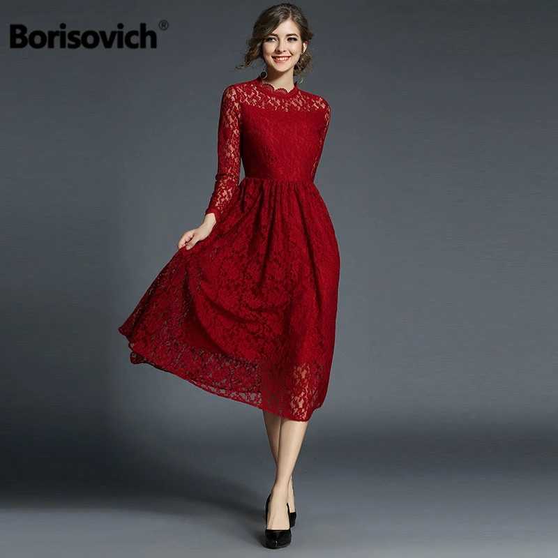 Borisovich женские повседневные платья новый бренд 2018 осенние модные большие