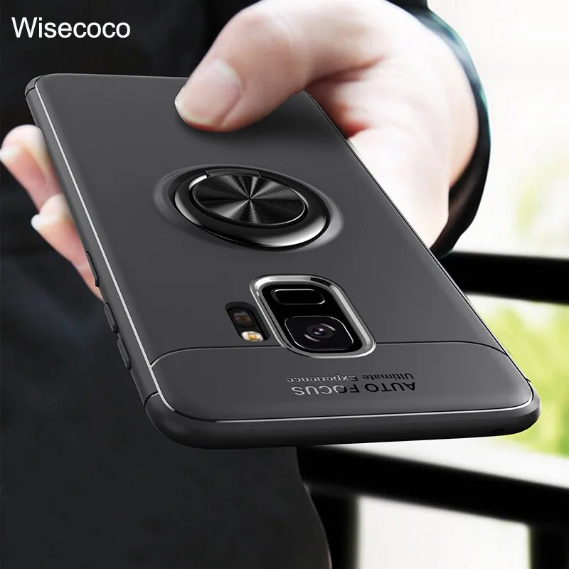 

For Samsung Galaxy S8 S9 S10 Plus Case Luxury Car Holder Stand Magnetic Bracket Ring Cover for Samsung Note 8 9 J5 J7 Pro 2017