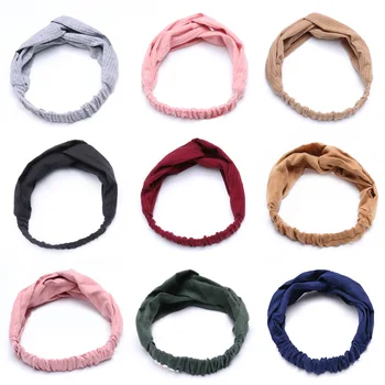

Hair Accessories For Girls Women Twist Headband Hair Band Turban Elastic Headbands Bandage Hairband Cross Bow Headwear Headdress