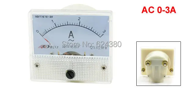 

Pointer AC ammeter AC 0-3A 1A 2A 3A 5A 10A 15A 20A 30A 50A Analog Ammeter Panel AMP Current Meter Gauge 85L1