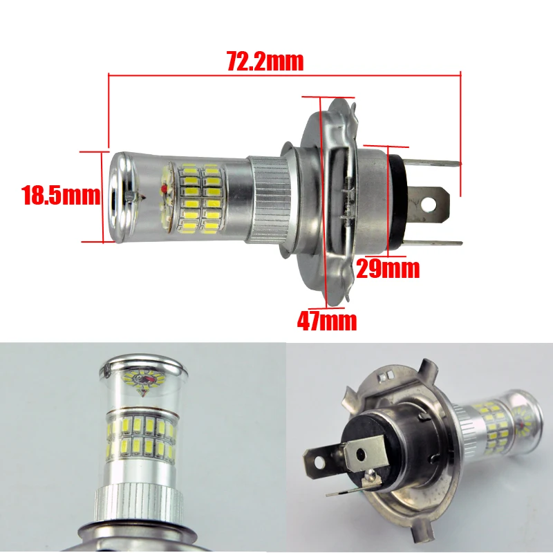 AutoEC 2 шт. H4 9003 HB2 48SMD 3014 Светодиодный DC12-24V для автомобиля мотоцикла авто дальнего ближнего света головной светильник s DRL противотуманный светильник лампы# LJ53