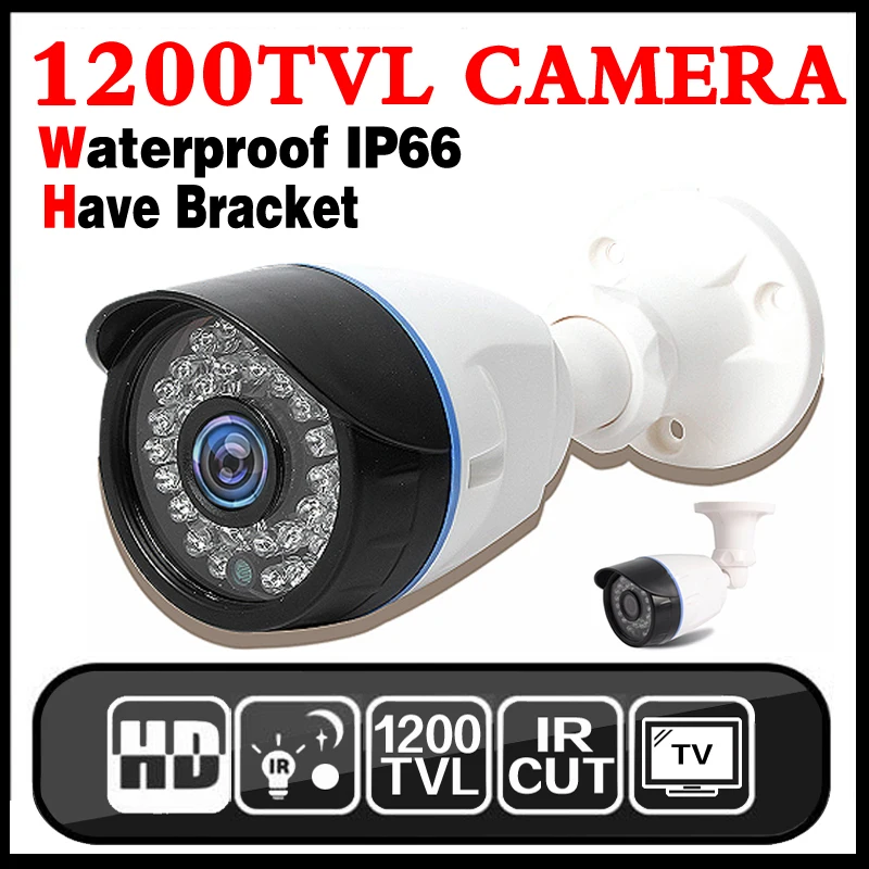 11,11 BigSale cmos Настоящее HD 1200TVL Водонепроницаемый IP66 видеонаблюдения hd камера IRCUT 36led Ночное видение видео мониторинга безопасности Мини