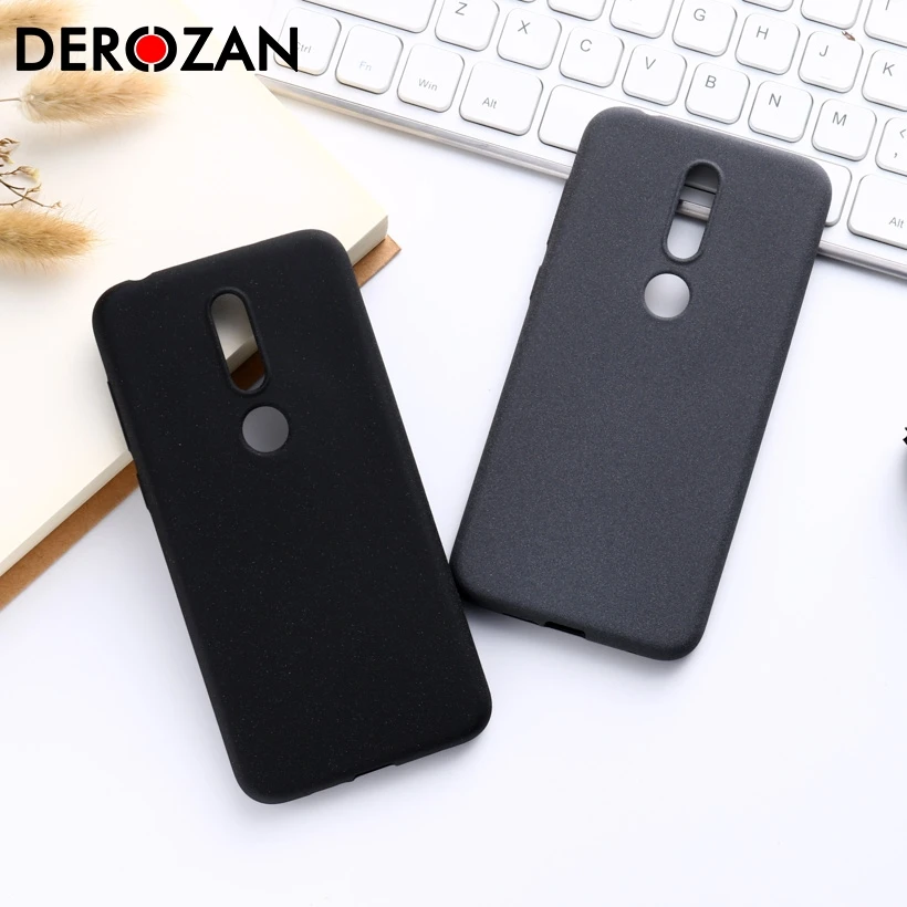 

DEROZAN Phone Case For Nokia X6 2018 Case 6.1 Plus Soft TPU Silicone Anti-knock Matte Plain Scrub Protective Shell Back Cover