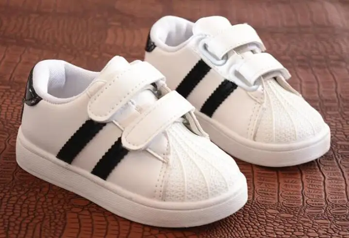 

20188 Children Shoes Girls Boys Sport Shoes Antislip Soft Bottom Kids Baby Sneaker Casual Flat Sneakers white Shoes