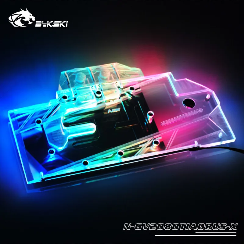 Водяной блок Bykski с полным покрытием для графической карты VGA Gigabyte AORUS GeForce RTX 2080Ti 11G