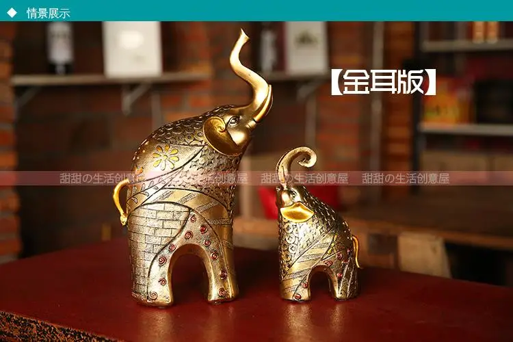 Европейская статуя слона, украшение с животными, домашний декор, счастливый, гостиная, шкафы, украшения, свадебные подарки