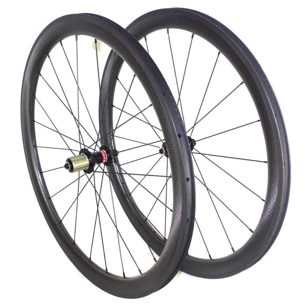 

700C road bike dimple carbon rims dimple carbon wheels 45mm depth 25mm width carbon wheelset
