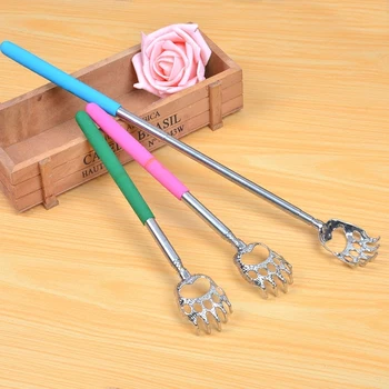 

Portable Body Use Flexible Stainless Itch Human Head Massage Scratch Where It Itches Scratcher Claw Old Man Happy