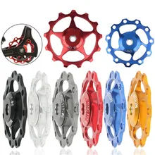 MTB Mountain Road Bike Rear Derailleur Pulley 11T/13T Aluminum Bicycle Ceramic Guide Jockey Wheel Rear Gear Bearing Accessorys MTB Mountain Road Bike Rear Derailleur Pulley 11T/13T Aluminum Bicycle Ceramic Guide Jockey Wheel Rear Gear Bearing Accessorys
