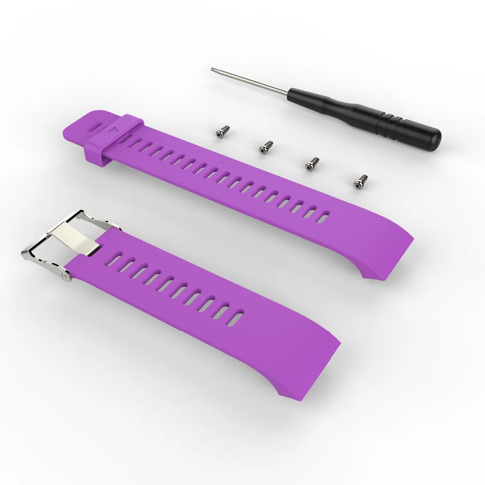 Silicone Strap Replaceable Watch Band With Tools For Garmin Forerunner 35 FR35 W