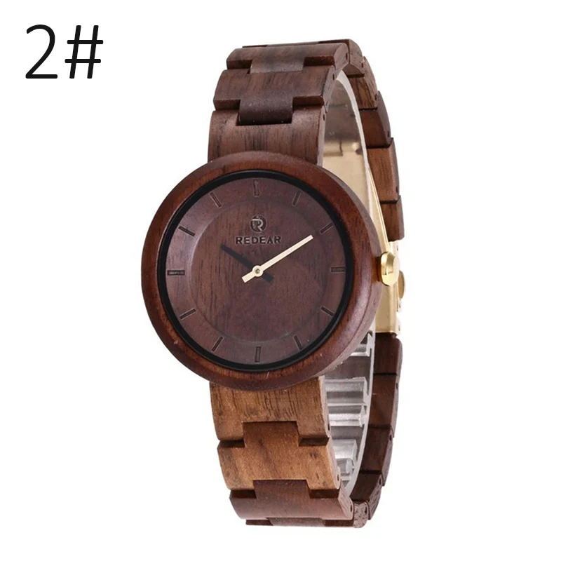 

Wood Dial Quartz Wristwatch Men Elegant Watch with Wooden Strap Casual Watches LXH