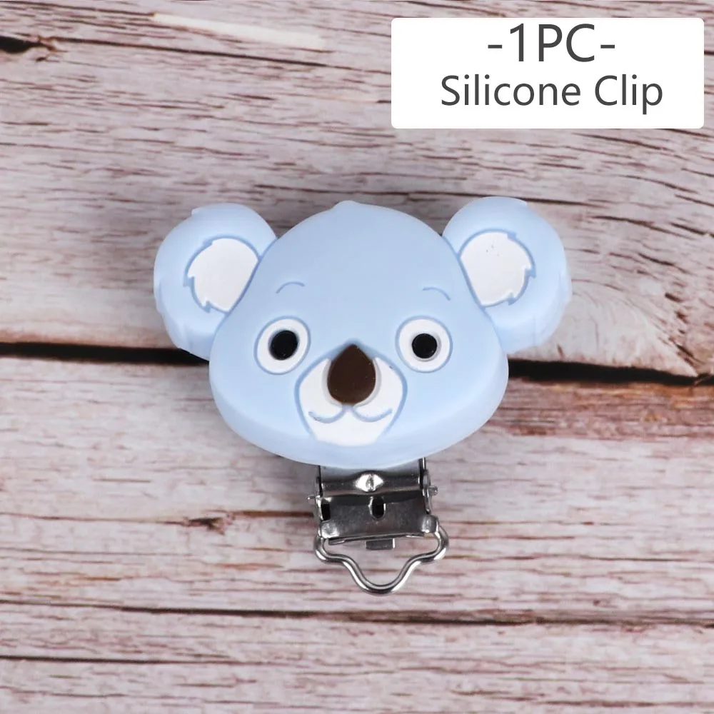 BPA Free Koala Baby Teether Silicone Beads For DIY Teething Necklace Gift Nurs Accessories Food Grade Silicone Teether Rodents - Цвет: jz1014-30