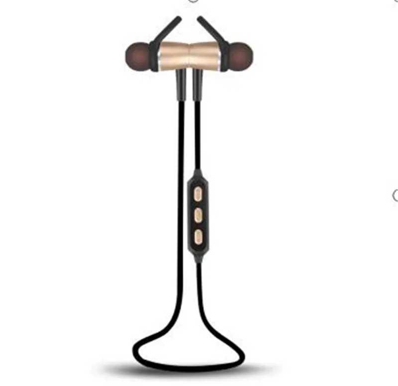 

Bluetooth Headset With Magnetic Earbuds+HD Microphone Bluetooth Earphone Headphones Neckband Style For Android/IOS Phones