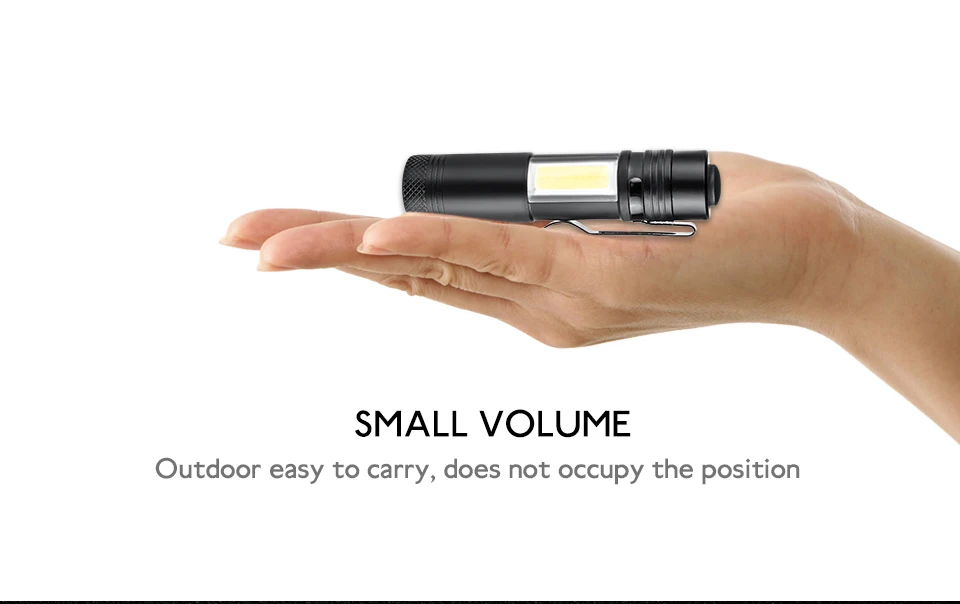 Mini Portable Aluminum LED Flashlight  (4)