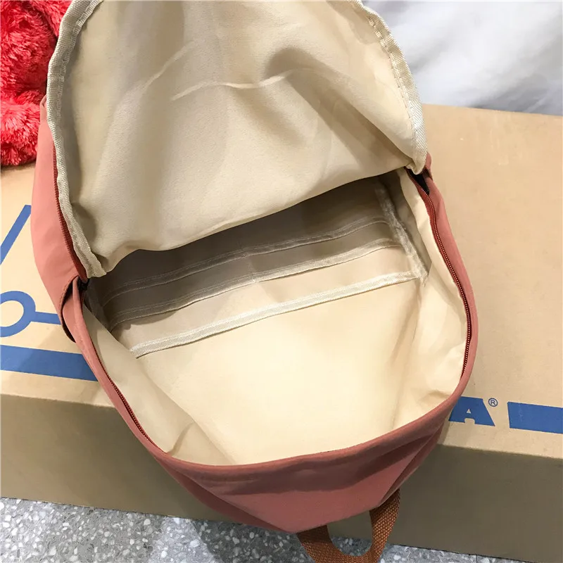 Модный простой дизайн, школьная сумка для девочек, высококачественный прочный нейлоновый школьный рюкзак для женщин, Портативная сумка на плечо, школьные рюкзаки