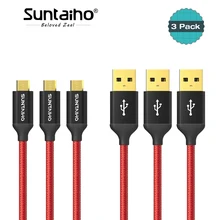 3pcs pack Suntaiho Micro USB Cable 2A Fast Charger Sync Data Cord for Samsung Huawei Tablet Android Micro usb Charger Cable Wire 3pcs pack Suntaiho Micro USB Cable 2A Fast Charger Sync Data Cord for Samsung Huawei Tablet Android Micro usb Charger Cable Wire