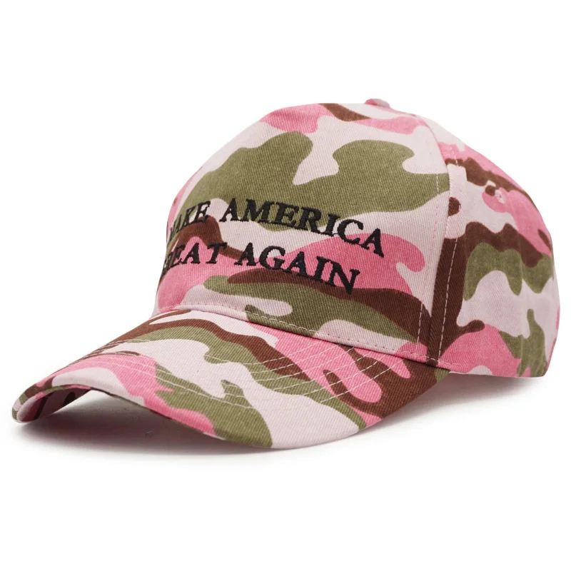 Новая камуфляжная бейсболка с вышивкой Trump Snapback мужские женские шапки унисекс спортивные камуфляжные шапки военные Gorras - Цвет: camo4