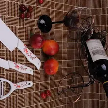 Набор из 3 шт. Керамика Ножи для шашлыков Ножи Овощечистка ручкой смолы антибактериальное ржавчины Кухня инструмент