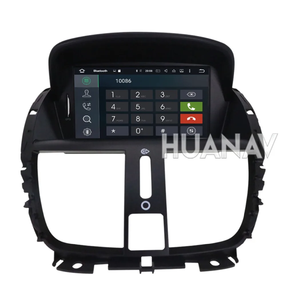 Excellent Car GPS Navigation DVD Player For Peugeot 207 2008-2014 stereo headunit auto 2 din radio multimedia tape recorder Android 8 32GB 5