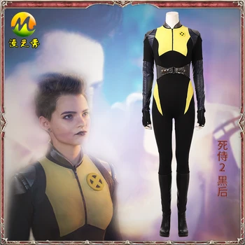 

Deadpool Costume Negasonic Teenage Warhead Cosplay Costume Women Halloween Costume Ellie Phimister Selene Gallio Female Yellow