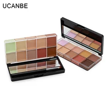 10 Colors Natural Perfect Cover Concealer Palette Long Lasting Contour Face Cream Smooth Contouring Makeup Highlighter Concealer