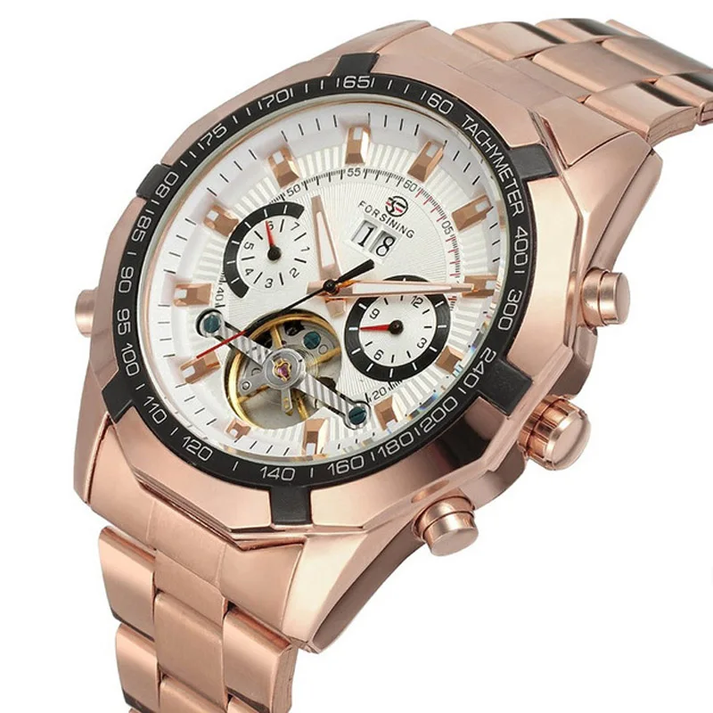 2018 Forsining Мужские автоматические механические Tourbillon часы Топ бренд 8 цветов для