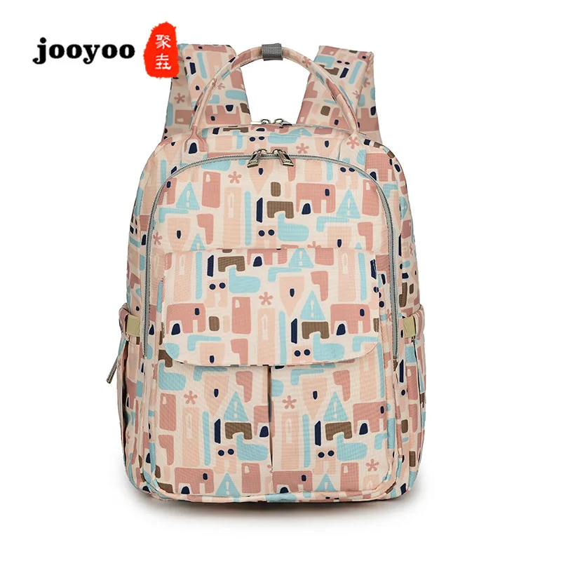 

Multifunctional Waterproof Portable Shoulder Mummy Bag Maternal and Child Package Backpack Diapers Bag jooyoo