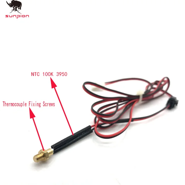 Special Offers  3D printer head thermistor M4/ M3 Screw thermocouple K type thermocouple 3D printer accessories screw temperature sensor 