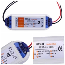 led strip adapter 12V 6.3A 72W Power Supply adaptor transformers switch for LED Strip RGB ceiling Light bulb lamps driving power