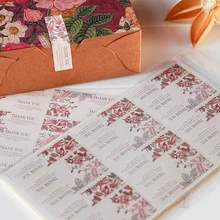 360 шт./лот "спасибо" наклейки уплотнения наклейка выпечки посылка cake box украшения