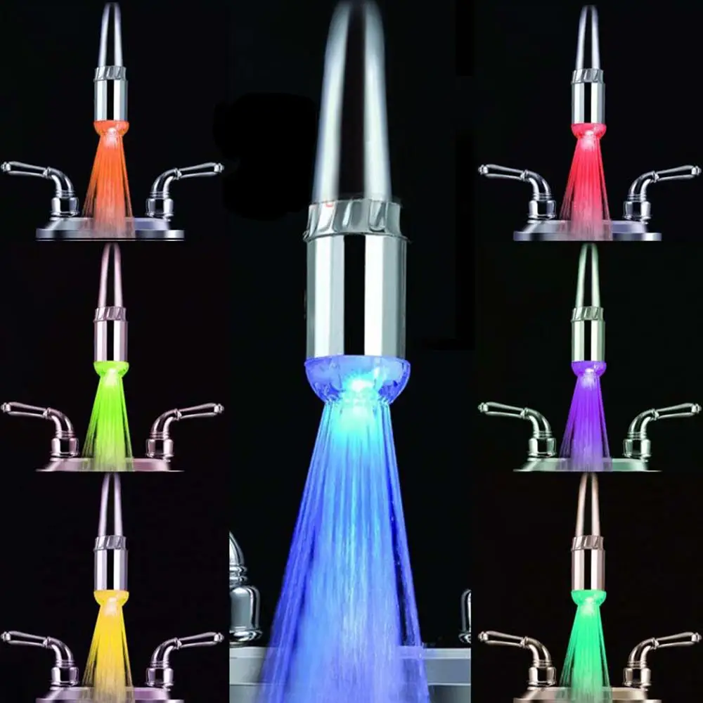 7 Colors Water Faucet Kitchen Led Taps Light No Battery Automatic 7 Colors Water Faucet Kitchen Led Taps Light No Battery Automatic