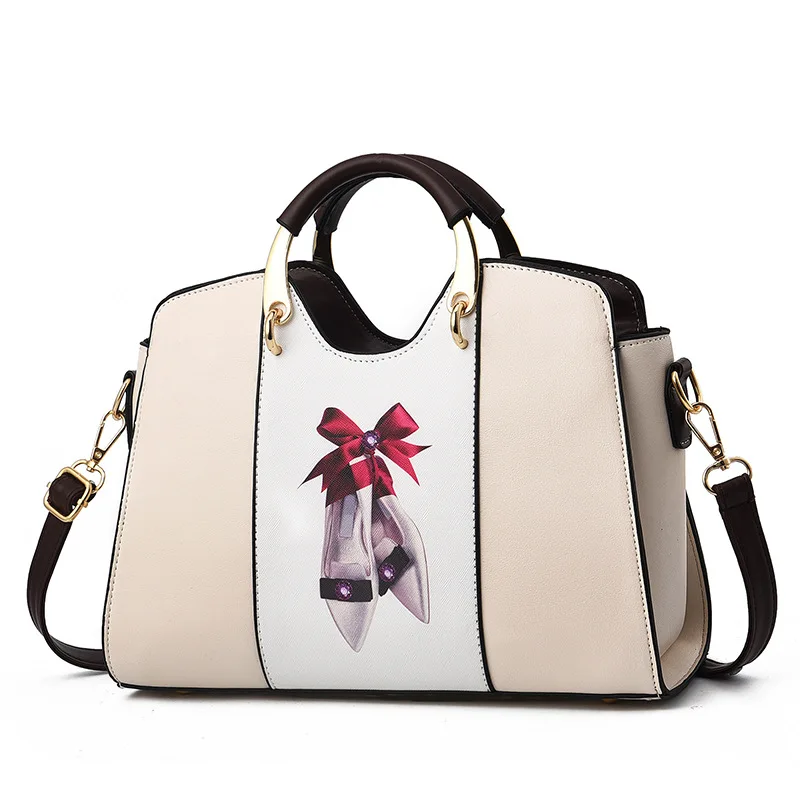 

Hot Sale Leather Women Bag Decor Handbags Lady Shoulder Crossbody Messenger Bag Female Purse Tote 2018