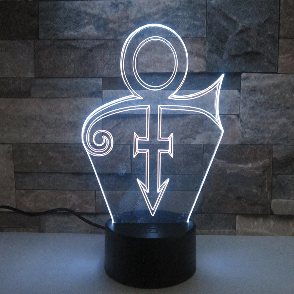  Prince Model 3D Night Light Amazing LED 3d Illusion Decorations Desk Lamp Colorful Chaning Indoor L