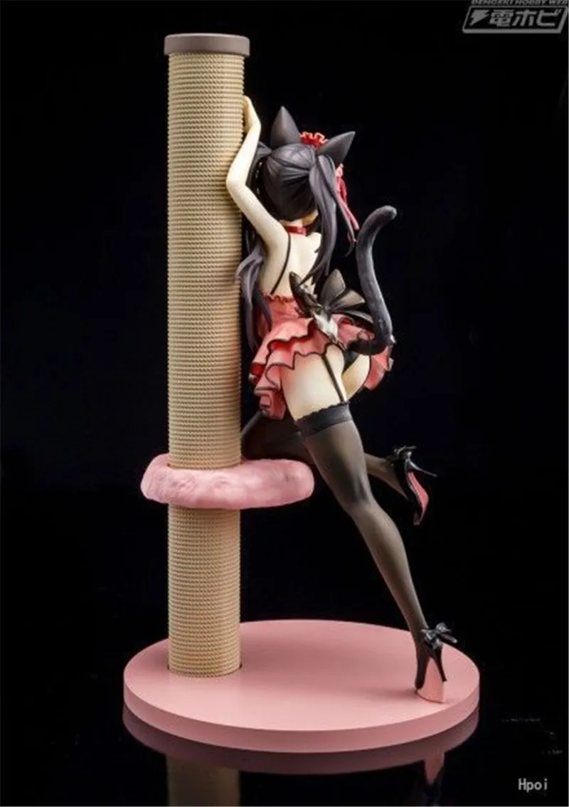 Date A Live Tokisaki Kurumi Action Figure Toys 2018 New Anime Sexy Black Cat Girl Catgirl Figuras Dolls Brinquedos Gift 23cm  (4)