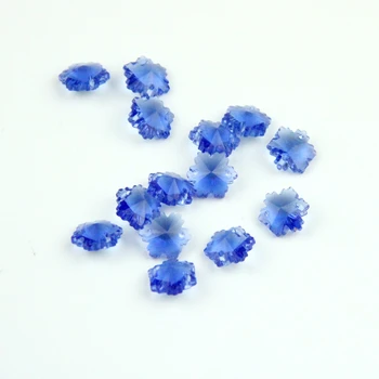 

2 Hole Multi-function 14mm 1000pcs Crystal Middle Blue Snowflake Lighting Beads For Bar Lighting Decoration News