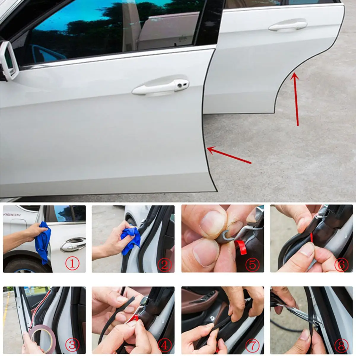 Шаг 3: Крепление молдинга