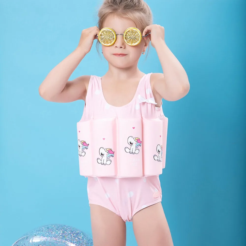 Girls Swimsuits Child Swimming Trunks Shorts Children's Swimwear Kids Buoyancy Swimsuit Baby Boys Girls Swim Vest