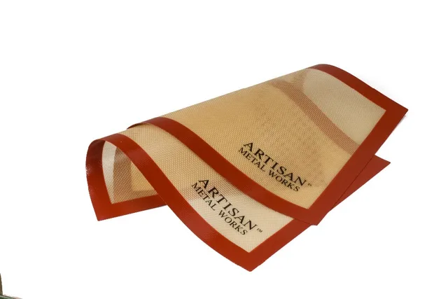 original us artisan 2 pk non stick silicone baking mat set 16 5 artisan metal works silicone baking mat