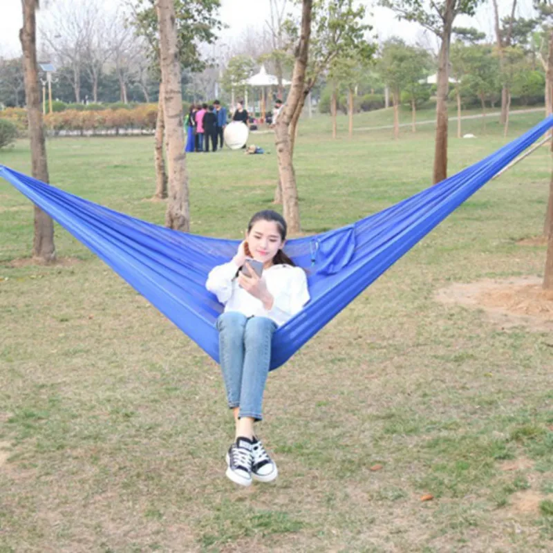 Two-person Outdoor Hammock Camping Ice Mesh Breathable Hanging Chair Summer Indoor Kids Swing 250x140cm Outdoor Furniture Two-person Outdoor Hammock Camping Ice Mesh Breathable Hanging Chair Summer Indoor Kids Swing 250x140cm Outdoor Furniture