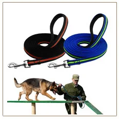 Нейлоновый Поводок для отслеживания собак, эластичный длинный поводок для питомцев, нескользящий ремень, поводок для банджи с ручкой для больших собак, тренировочный для прогулок, 3 м, 5 м